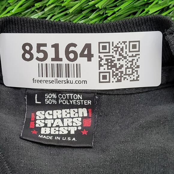 Vintage 90s Screen-Stars Shirt Womens M/L 19x27 Volleyball Alien - Picture 5 of 16